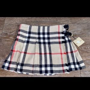 Burberry kids plaid nova check girls skirt 6y NWT